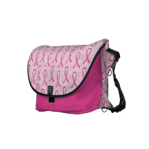Saco cor-de-rosa da consciência do cancro da mama  bolsa mensageiro