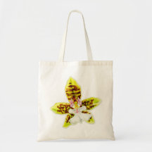 Saco da flor do verde limão das belas artes da orq bolsas para compras