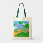 Saco da selva dos dinossauros dos desenhos animado bolsa