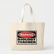 Saco de advertência do PROFESSOR de BIOLOGIA Bolsas Para Compras