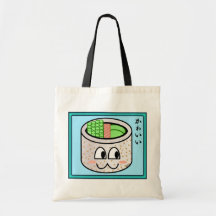 Saco de rolo do sushi de Kawaii Bolsas De Lona