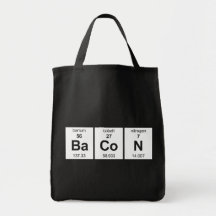 Saco do bacon bolsa para compras
