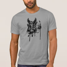 Saco do crânio t-shirts