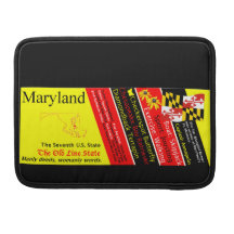 Saco do Mac dos símbolos de estado de Maryland Bolsas Para MacBook