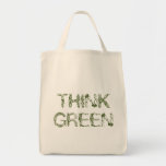 Saco do "pense verde" do produto do outono bolsa para compra