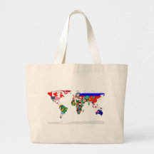 Saco embandeirado do mundo bolsa para compra