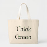 Saco frondoso do pense verde bolsa