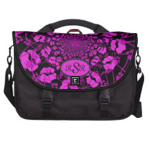 Saco magenta do laptop do caleidoscópio personaliz maleta para notebook