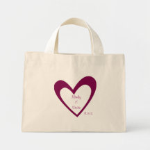 Saco Purple Heart da lua de mel Bolsas De Lona