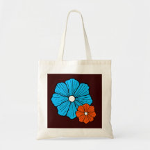 Saco tropical da flor bolsa para compras