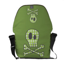 Saco verde do pirata do guingão bolsa mensageiro