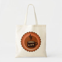 Sacola à moda do café bolsa de lona