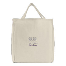 Sacola bordada amante do gato bolsas bordadas