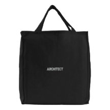 Sacola bordada ARQUITETO Bolsas Para Compras