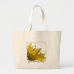 Sacola de jardinagem de canto do girassol bolsa de lona