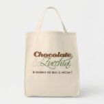 Sacola do chocolate & do abobrinha bolsa de lona