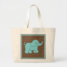 Sacola do elefante do bebê bolsa para compras