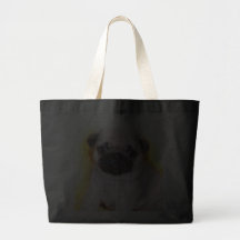 Sacola do filhote de cachorro do Pug Bolsa Para Compra
