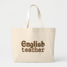 Sacola do professor de inglês bolsas de lona