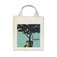 Sacola orgânica da árvore do reciclar bolsas