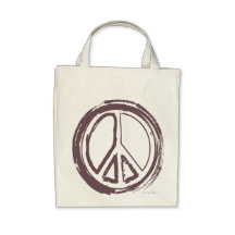 Sacola orgânica da paz bolsas para compras