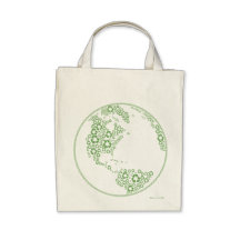 Sacola orgânica do reciclar global bolsa para compras