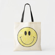 Sacola retro do smiley face bolsas