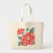 Sacola retro dos rosas bolsa