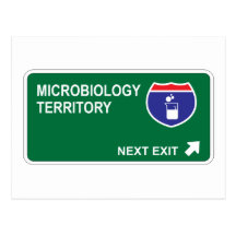 Saída seguinte da microbiologia cartão postal