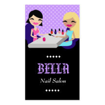 SALÃO DE BELEZA do PREGO 311-LILAC Cartoes De Visitas