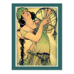 Salome pela arte Nouveau do ~ de Alphonse Mucha Cartões Postais