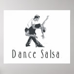 Salsa SUPERIOR da dança Impressão