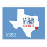 Salvar a data - customizável - Texas Cartão Postal