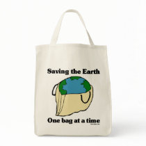 Salvar a sacola orgânica da terra malas