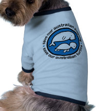 Salvar nossos dugong & tartarugas camisa para caes