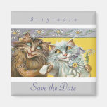 Salvar os gatos engraçados da data que Wedding Imã De Geladeira