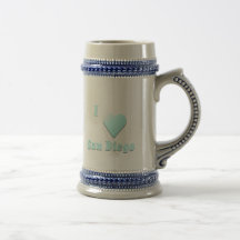 San Diego -- Luz - azul Caneca