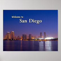 San Diego na noite Pôsteres