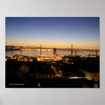 San Francisco Bay no alvorecer Pôsteres
