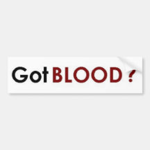 Sangue obtido? Autocolante no vidro traseiro Adesivo