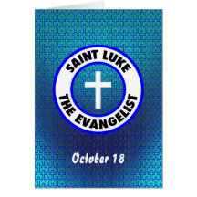 Santo Luke o evangelista Cartao