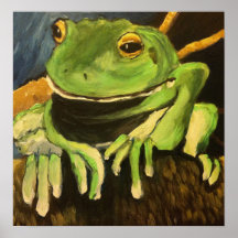 Sapo de árvore - marque Patrick Poster