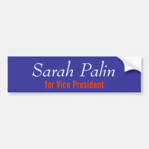 Sarah Palin para o vice-presidente Adesivo