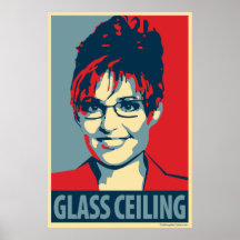 Sarah Palin - teto de vidro: Poster de OHP