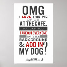 Sátira da loja - humor para fotógrafo poster