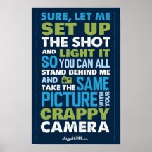 Sátira da loja - humor para fotógrafo posters