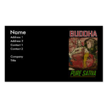 SATIVA PURO DE BUDDHA MODELO CARTÕES DE VISITAS