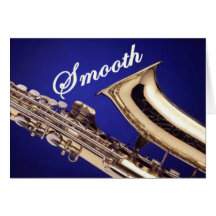 Saxofone liso cartões