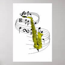 Saxofone Posters
