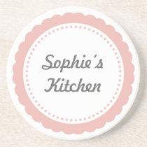 Scallop cor-de-rosa maçante personalizado da porta porta-copos